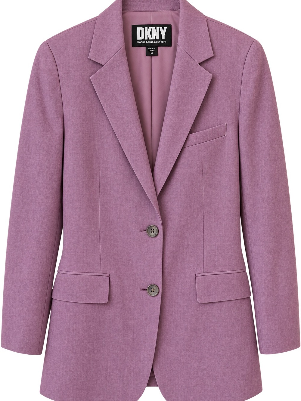 DKNY Mauve Single-Breasted Tailored Blazer